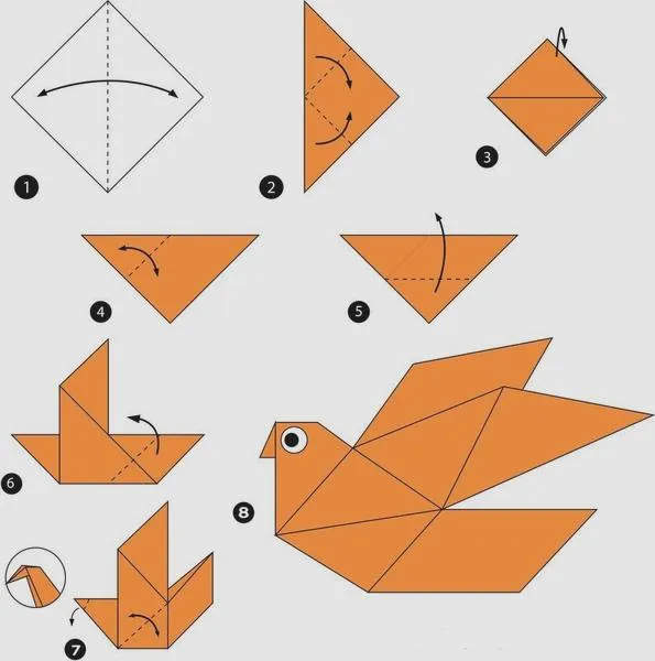 Ptak origami