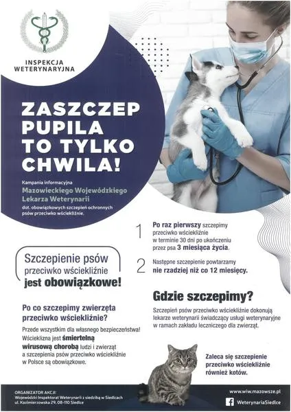 Szczepienie przeciwko wściekliźnie
