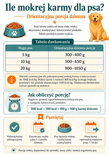 Zapotrzebowanie kaloryczne psa